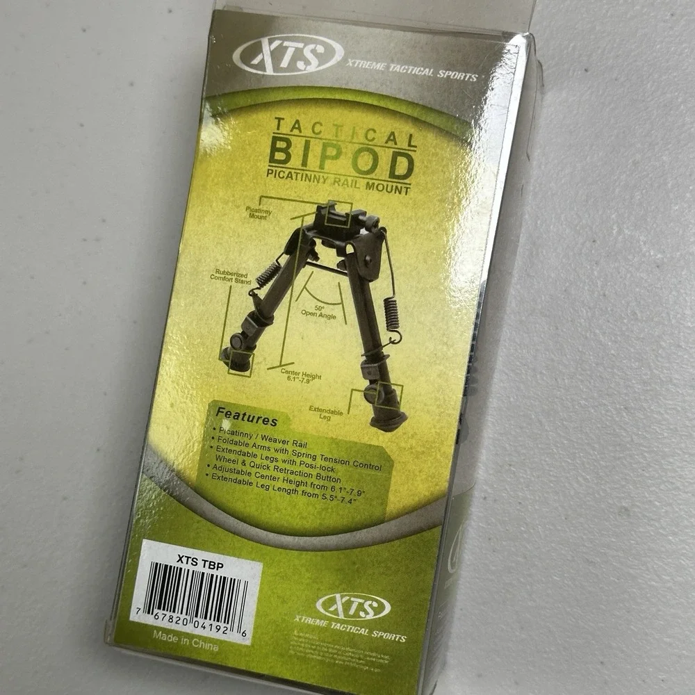 XTS Tactical Rifle Bipod Extendable Legs With Posi-Lock - XTS-TBP